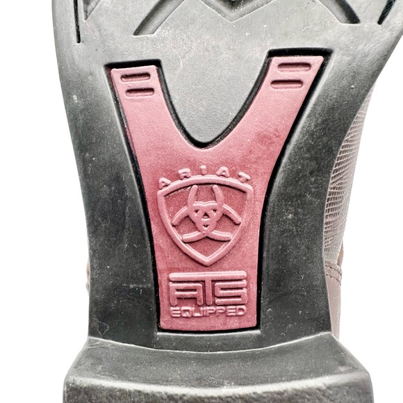 Ariat | Women | Bancroft Lizard Skin Emboss Leather Lace Up Ankle Booties | 7 B - Picture 8 of 16